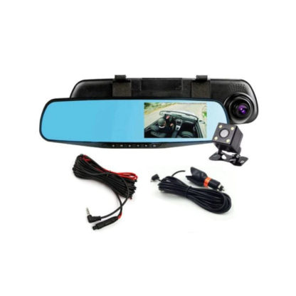 DVR autókamera, Okos visszapillantó tükör, 5" kijelző, FHD/30fps, G-szenzor, Első és hátsó kamera, IP65 másodlagos kamera - Image 4