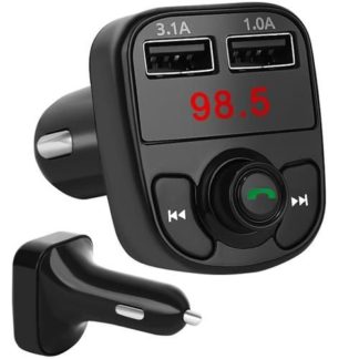 FM Transmitter 4in1 telefon-kihangosító és bluetooth kihangosító, gyorstöltő funkcióval
