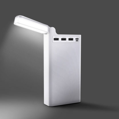 Hoco Power Bank J62 Jove 3xUSB 30000mAh LED lámpával, fehér - Image 5