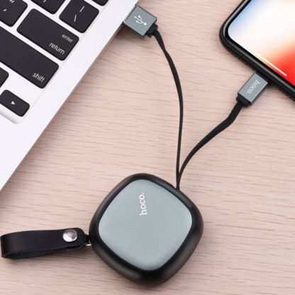 Hoco USB kábel Retractable U33 USB Type C fekete - Image 6