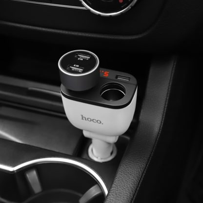 Hoco autós töltő Z28 LCD kijelzővel 2xUSB 3.1A (szivargyújtó) fehér  - Image 11