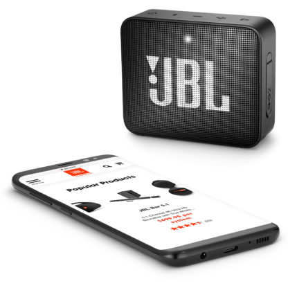 JBL GO 2, Hordozható hangszóró, Bluetooth, Fekete - Image 2
