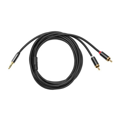 Jack (3,5mm) RCA átalakító kábel, 3m hosszú, arany borítás - Image 5