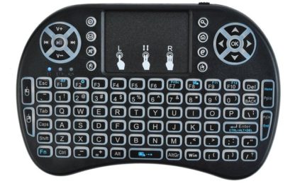 Mini QWERTY Bluetooth billentyűzet  2.4GHz 10 méter  3 féle háttér villágítással Tv-hez, mobiltelfonhoz, tablethez