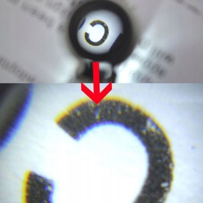 Mini zsebmikroszkóp, LED és UV fény, 60X, ökológiai bőrtok - Image 13
