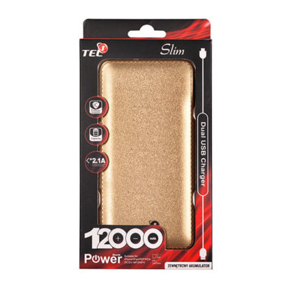 Power Bank vékony 12000 mAh Arany TeL 1 - Image 3