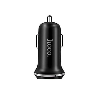 Prémium minőségű HOCO autós töltő Z1 2xUSB 2,1A fekete - Image 2