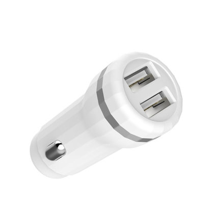 Prémium minőségű HOCO autós töltő Z27 2xUSB 2,4A plusz lightning kábel fehér - Image 9