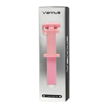 Prémium minőségű Vennus veztékes szelfibot 3,5 jack rózsaszín - Image 2