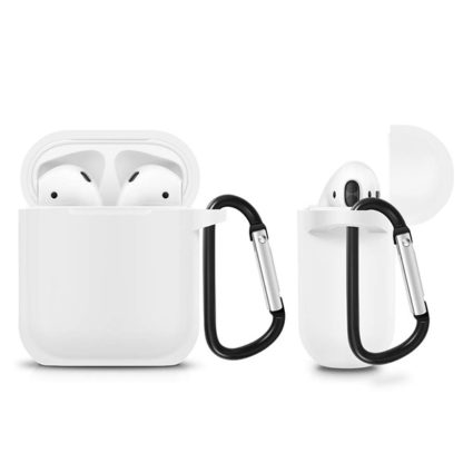 Szilikon tok AirPods fejhallgatóhoz fehér - Image 3