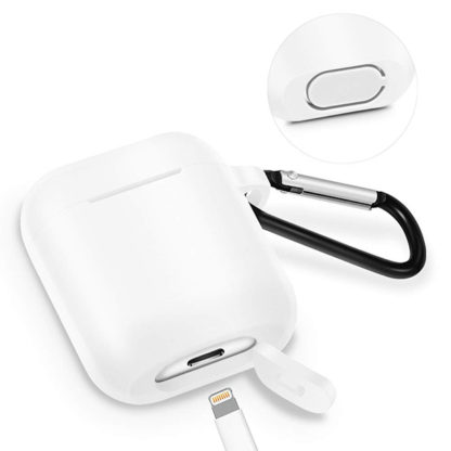 Szilikon tok AirPods fejhallgatóhoz fehér - Image 4