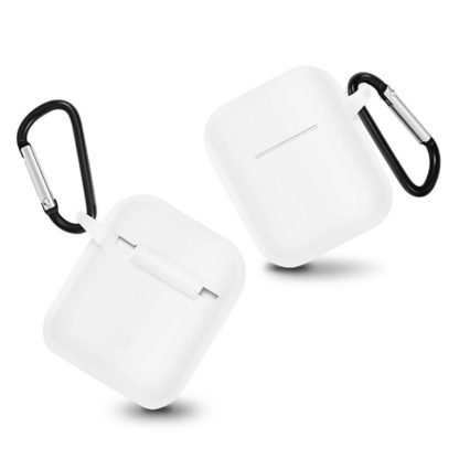 Szilikon tok AirPods fejhallgatóhoz fehér - Image 5