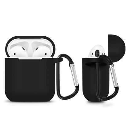Szilikon tok AirPods fejhallgatóhoz fekete - Image 2