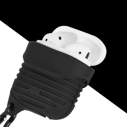Szilikon tok AirPods fejhallgatóhoz sötét rózsaszín - Image 4