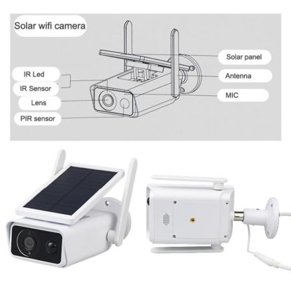 Szolár kültéri wifi-s IP kamera mobilról nézhető - Image 2