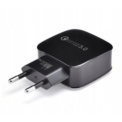 TEL1 gyorstöltő-hálózati töltőfej USB TYPE C+1m fekete töltőkábel - Image 4