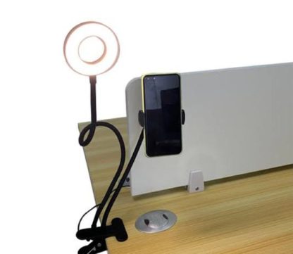 Telefonállvány LED gyűrűfénnyel profi élő közvetítéshez fekete - Image 10