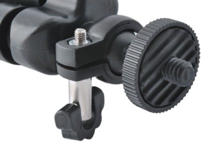 Tripod, hajlítható lábú, szelfi és asztali miniállvány, fekete, telefon adapterrel - Image 7