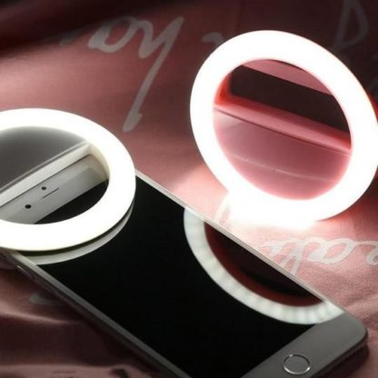 Univerzális szelfi LED gyűrűs fény - mobiltelefonhoz Ring Light RK-12 fehér - Image 18